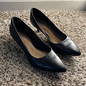 Clarks Black Kitten Heels
